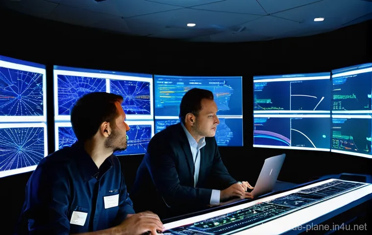 항공정비사와 항공기 성능 테스트 - **Prompt for "High-Tech in the Hangar: How Digitalization Changes Maintenance":**
    "A cutting-edg...