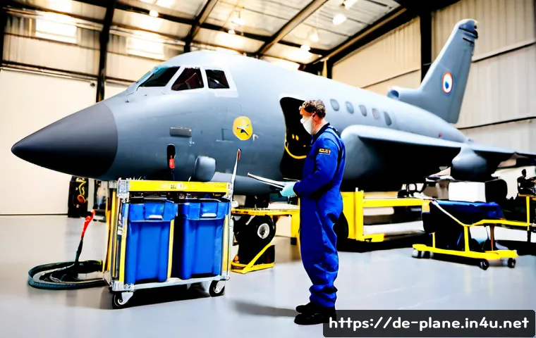 Home 17 항공정비사와 군용 항공기 정비 - Photorealistic German military aircraft maintenance scene inside a clean modern hangar, skilled airc...